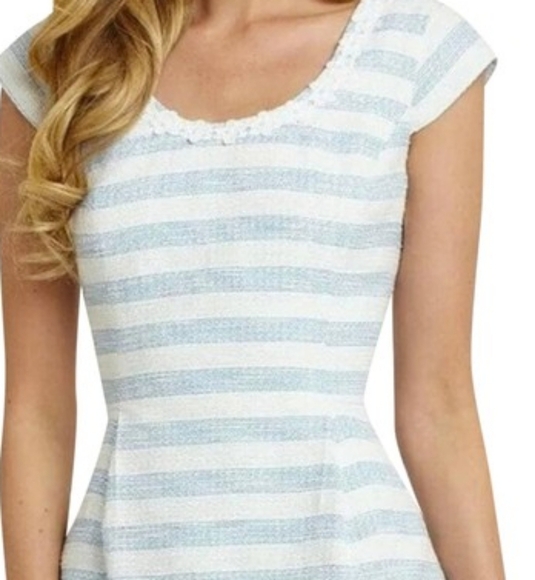 Lilly Pulitzer Rylan Dress in Flutter Blue Lurex Boucle Stripe - Picture 3 of 15